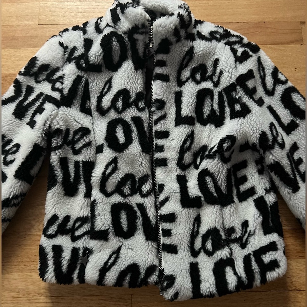 Chaser LOVE faux fur blouson jacket. Size Women’s S